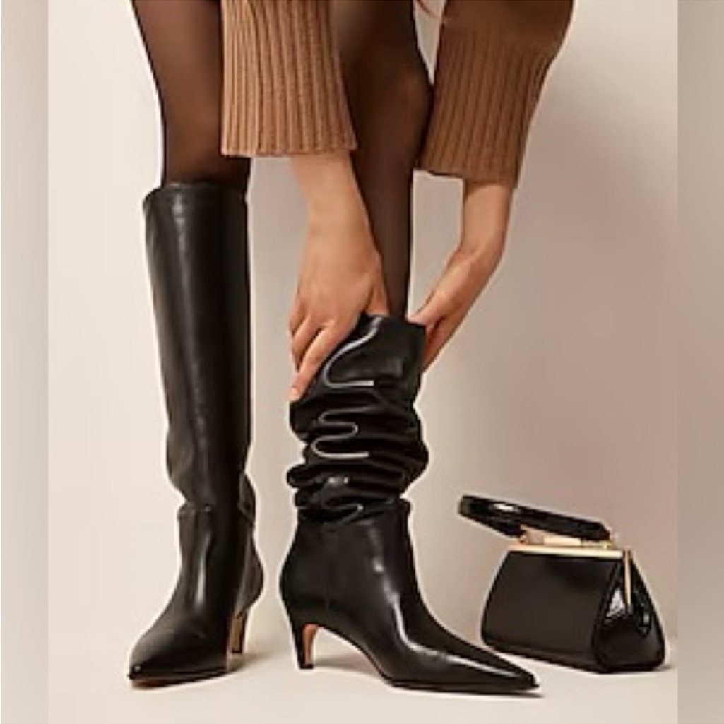 J. Crew Stevie Knee-High Boots In Leather